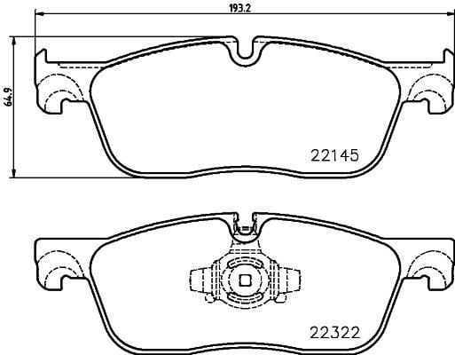 Land Rover Range Rover Velar L560 Jaguar F-Pace X761 XE X760 XF X260 Ön Fren... BREMBO