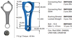 Land Rover Discovery 4 Piston Kolu 30PIM 306DT BMY