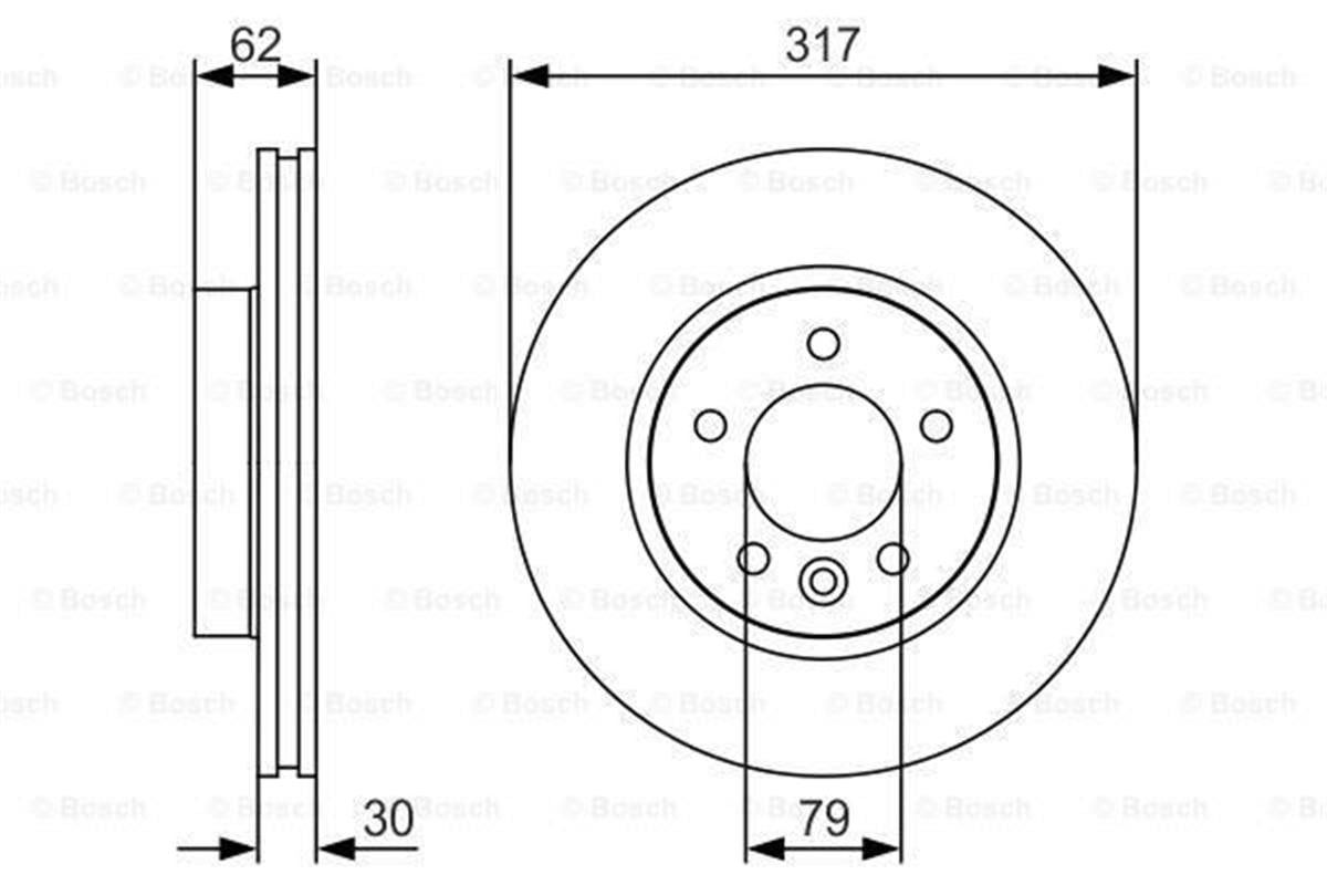 Land Rover Discovery 3-4 L319 Fren Diski Ön Sdb000604-Sdb000603