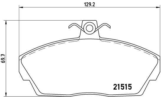 Land Rover Freelander I L314 Ön Fren Balatası BREMBO