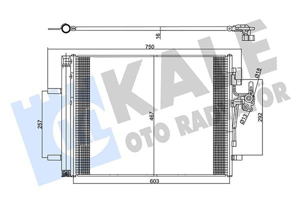 Land Rover Discovery Sport Klima Radyatörü KALE-RADYATOR
