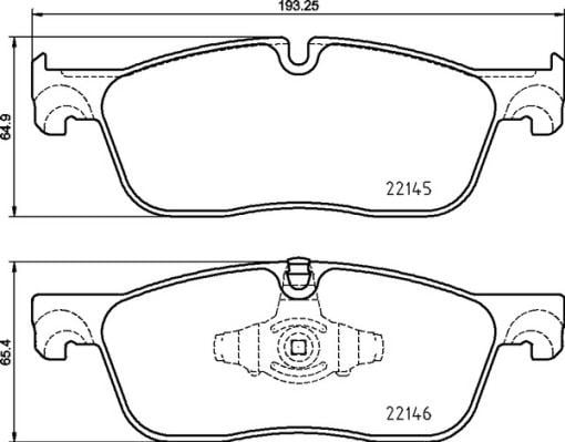 Land Rover Discovery L550 Range Rover Evoque L538 Jaguar E-Pace X540 XE X760... BREMBO