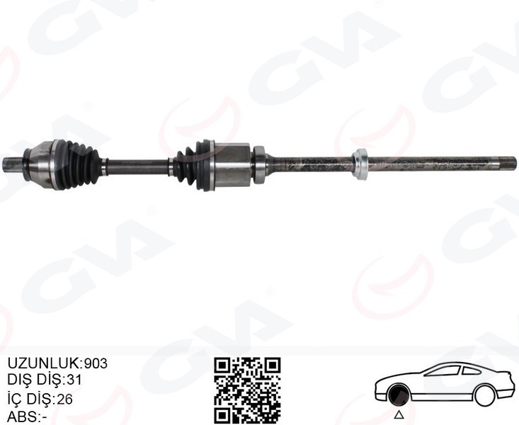 Land Rover Freelander 2 Ön Sağ Komple Aks GVA