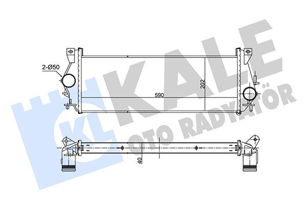 Land Rover Defender L316 Turbo Radyatörü KALE-RADYATOR
