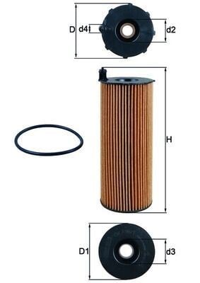 Land Rover Range Rover L320 L322 Yağ Filtresi MAHLE