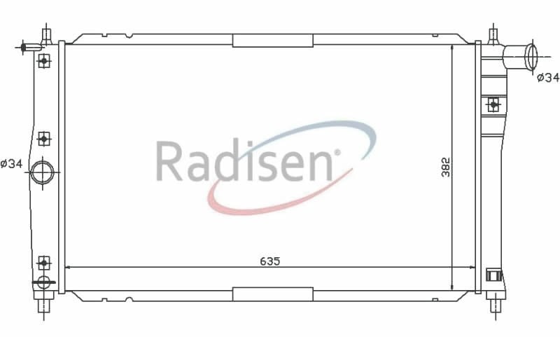 Daewoo Lanos Radyatör 1.3i-1.5i-1.6i AT RADISEN