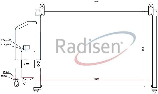 Daewoo Lanos Klima Radyatörü 1997- 1.3i-1.5i-1.6i RADISEN