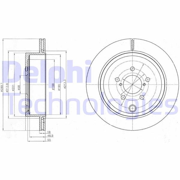 Subaru Legacy Arka Fren Diski Delikli DELPHI