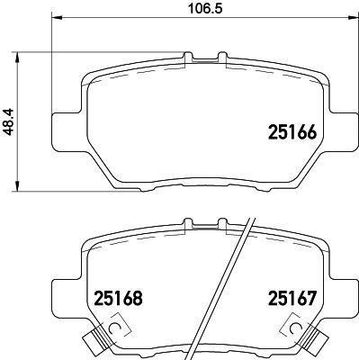 Honda Legend Arka Disk Fren Balatası VALEO