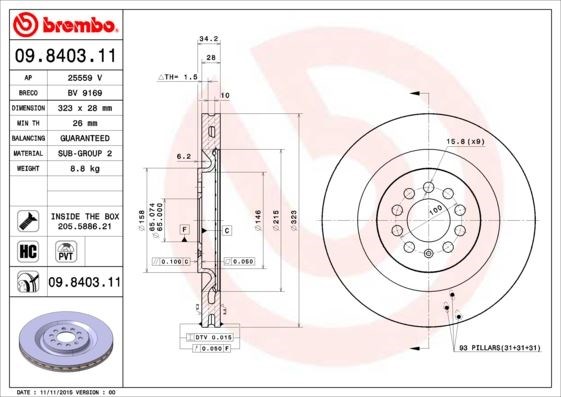 Seat Leon Ön Fren Diski BREMBO