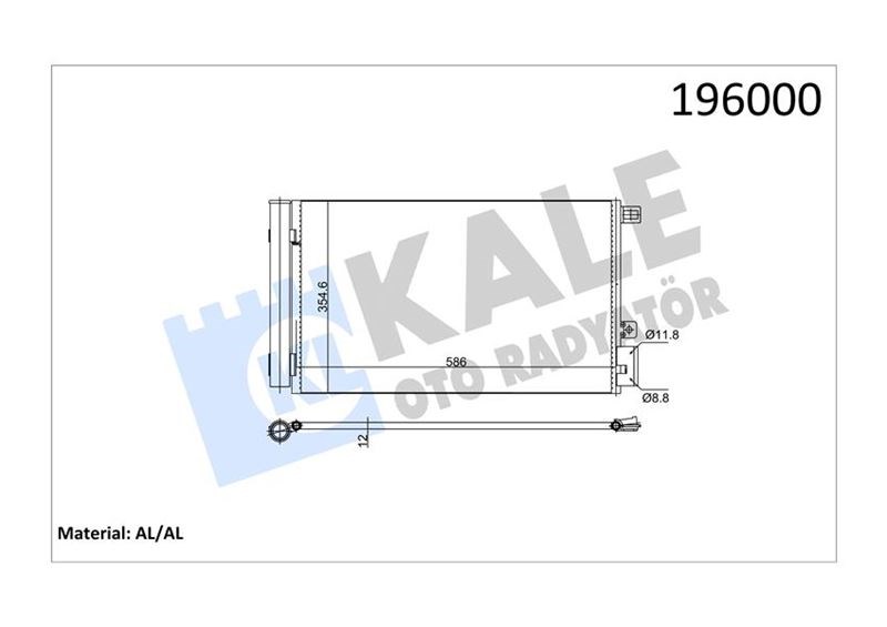 Fiat Linea Klima Kondenseri 1.4 MPI KALE-RADYATOR