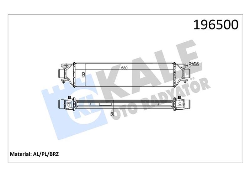 Fiat Linea Turbo Radyatörü Intercooler 1.4 JTD KALE-RADYATOR