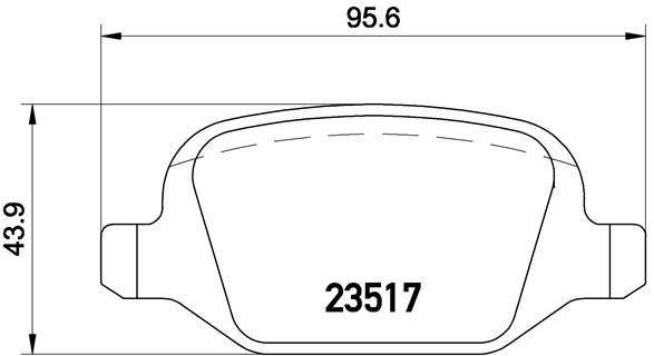 Fiat Linea 2009- Alfa 147 2001-156 1997-2003 GT 2003-2010 Arka Fren Balatası BREMBO