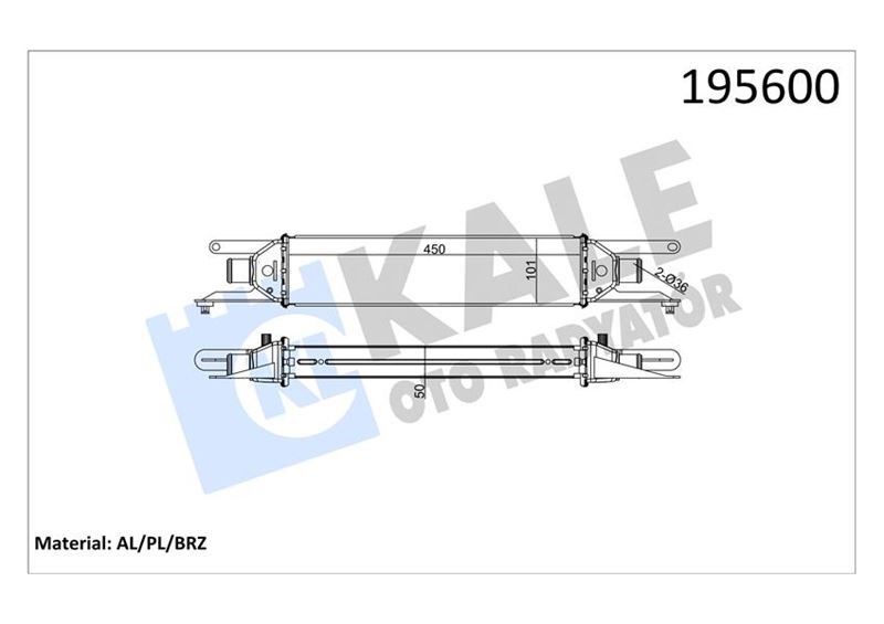 Fiat Linea Turbo Radyatörü Intercooler 1.3 JTD KALE-RADYATOR