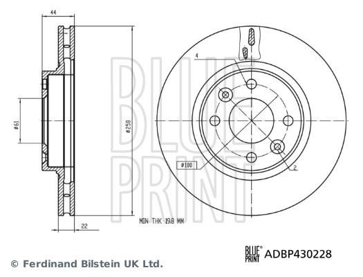 Dacia Clio IV Fren Diski BLUEPRINT