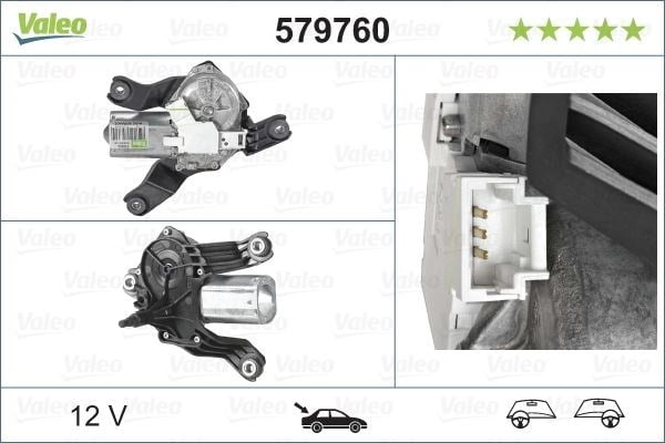 Dacia Logan MCV Arka Silecek Motoru VALEO