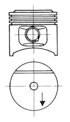 Mercedes M102 Motor Piston Segman 0.50 KOLBEN