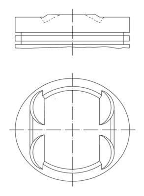 Mercedes Motor Piston Segman STD MAHLE