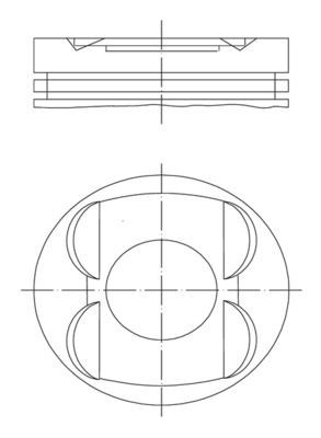 Mercedes CLK320 E320 ML320 Motor Piston Segman 0.25 MAHLE