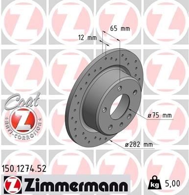 BMW M3 E30 Arka Fren Diski Delikli ZIMMERMANN