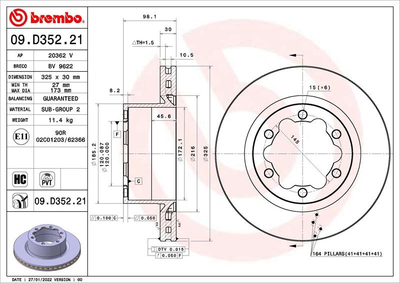 Man TGE VW Crafter Fren Diski BREMBO