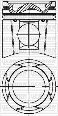 MAN Neoplan D 2876 LF Piston Segman Q128.0mm STD Euro 3 YENMAK