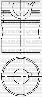 MAN D 2565 HM Piston Segman Q125.0mm STD YENMAK