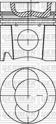 MAN D0824 LF Piston Segman Q108.0mm STD Euro 1 YENMAK