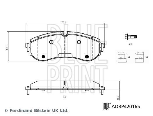 Man Crafter II Fren Balatası Takımı BLUEPRINT