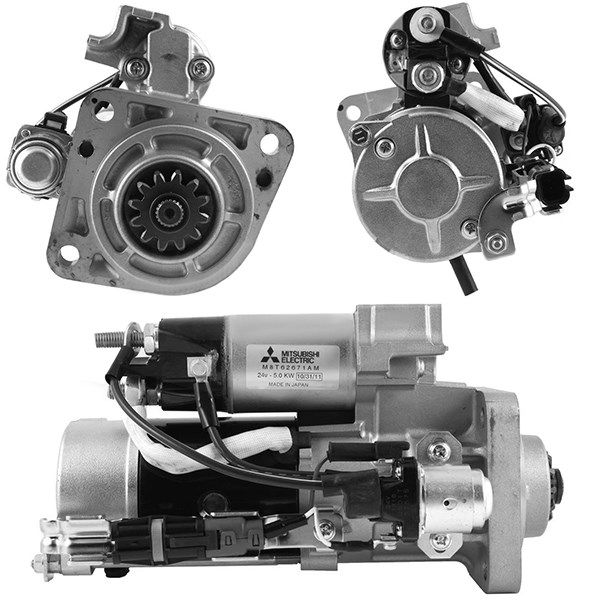 Man Lion TGA TGL TGM Marş Motoru 24V 5.0 KW 12 Diş MITSUBISHI-