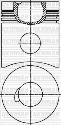 MAN D 2538 Piston Segman Q125.0mm STD YENMAK