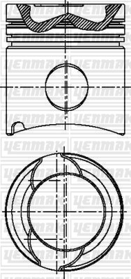 Man D2865 LUH 20 Euro2 Piston Segman Q128.0MM STD YENMAK