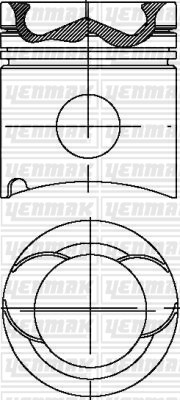 MAN D 2865 Piston Segman Q128.0mm STD YENMAK