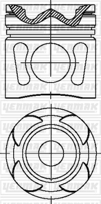 MAN Neoplan D 2066 LF Piston Segman Q120.0mm STD Euro 4 YENMAK