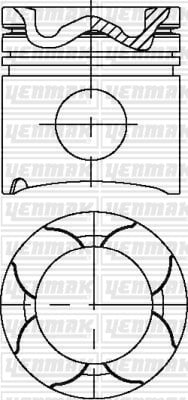 MAN Neoplan D 2866 LF Piston Segman Q128.0mm STD Euro 2 YENMAK