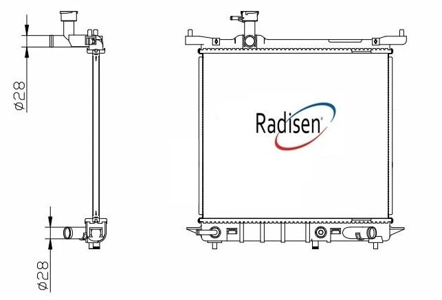 Nissan March 1.2 Radyatör 11- RADISEN