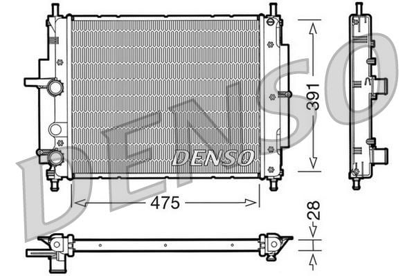 Fiat Marea Motor Su Radyatörü DENSO