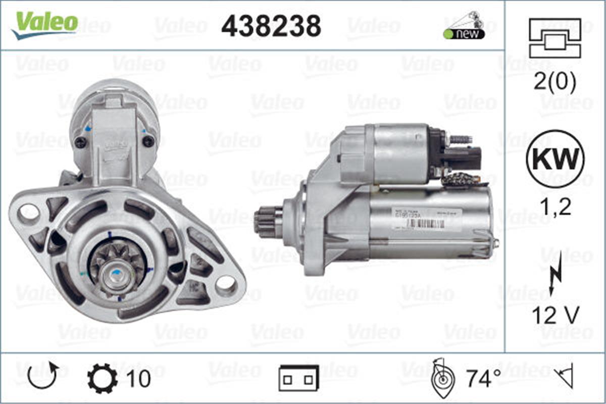 Mars Motoru 12V 10 Dış Audi A3-Passat 2,0 Fsı