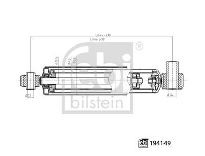 Renault Master Ön Amortisör L/R Gazlı FEBI