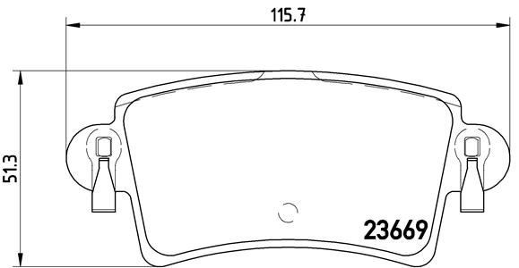 Renault Master II Opel Movano A Arka Fren Balatası BREMBO