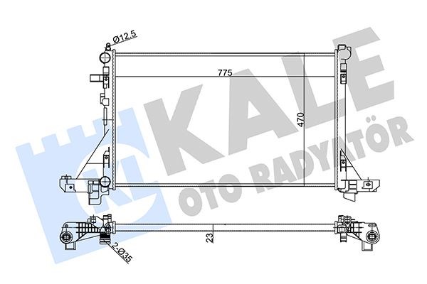 Renault Master III Radyatör 2.3CDTI KALE-RADYATOR