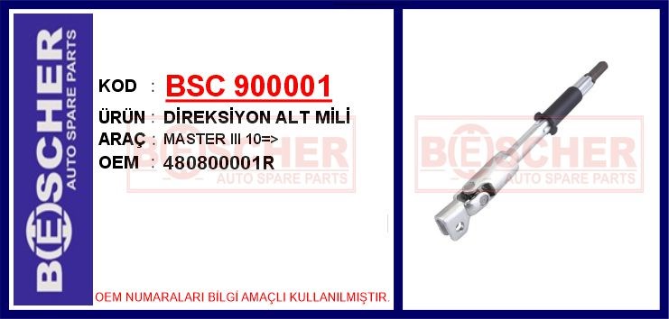 Renault Master 3 Direksiyon Alt Mili BESCHER