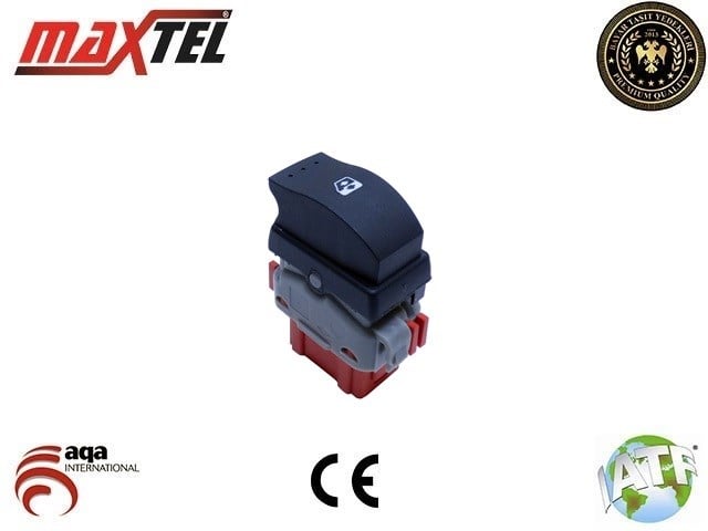 Renault Master Cam Kaldırma Anahtarı Sol Tekli 6 Pin Gri Turuncu MAXTEL