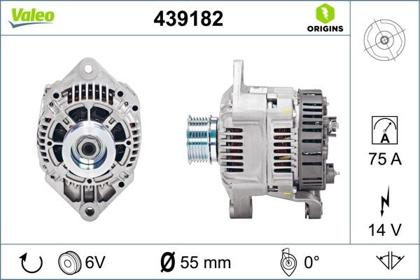 Renault Master Trafic Movano Alternatör 14V 75A VALEO