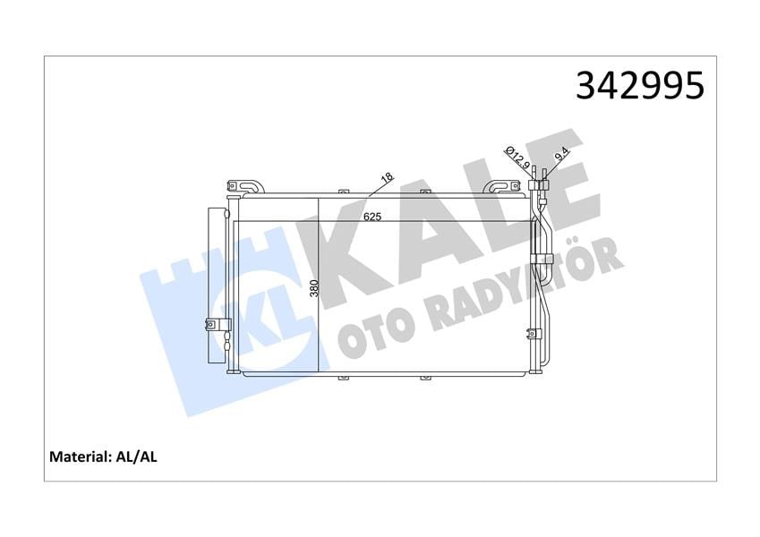Hyundai Matrix Klima Kondenseri KALE-RADYATOR