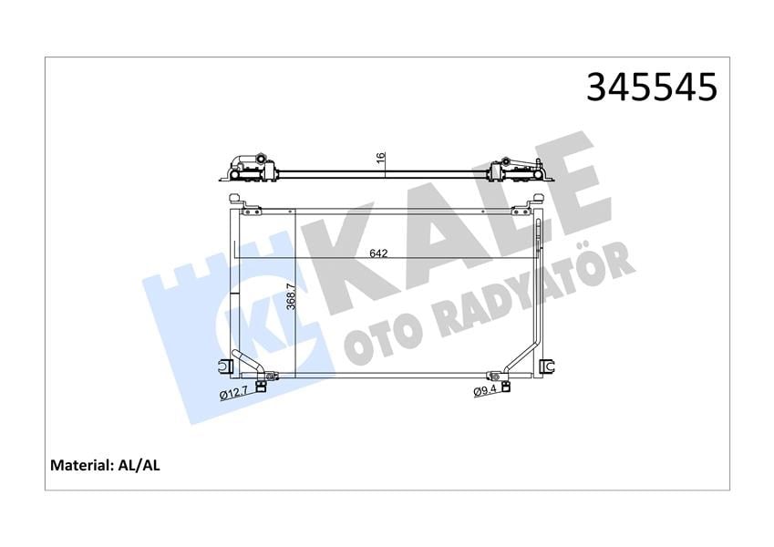 Ford Maverick Kondenser KALE-RADYATOR