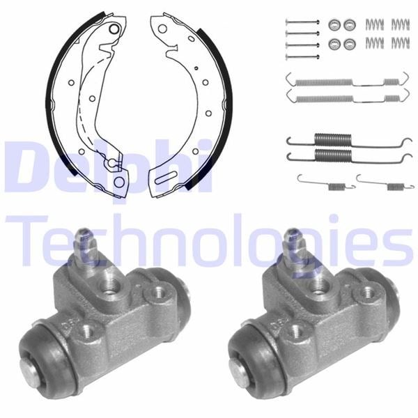 Ford Maverick / Nissan Serena Terrano Vanette Cargo Arka Fren Pabuç Kiti DELPHI