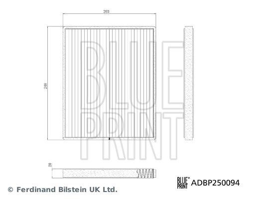 Maxus Deliver 9 Kabin Filtresi BLUEPRINT