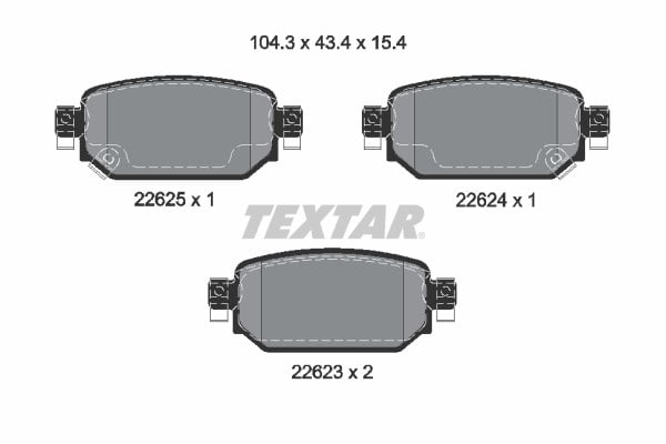 Mazda 3 Arka Fren Balatası TEXTAR