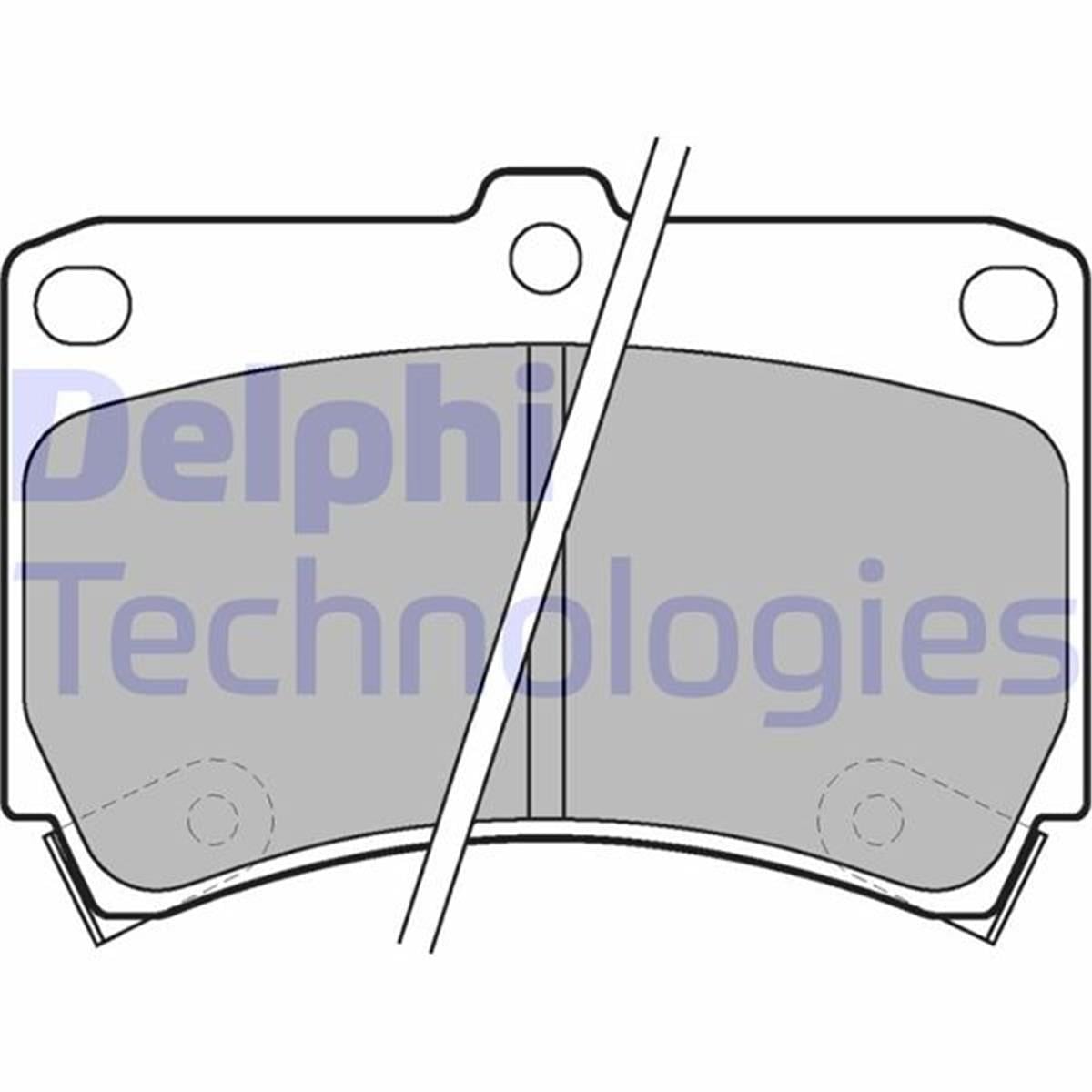 Mazda 323 89- Ön Fren Balatası Delphi (91Mm)